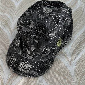 Volcom Black and White Patterned Cap